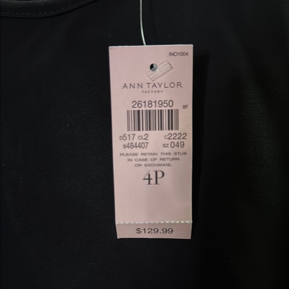 Ann Taylor Long Sleeve Black Dress - Picture 3 of 3